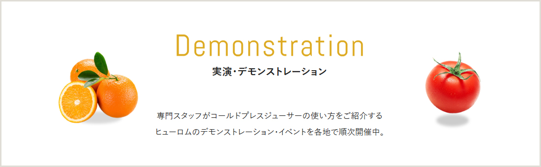 実演・デモンストレーション